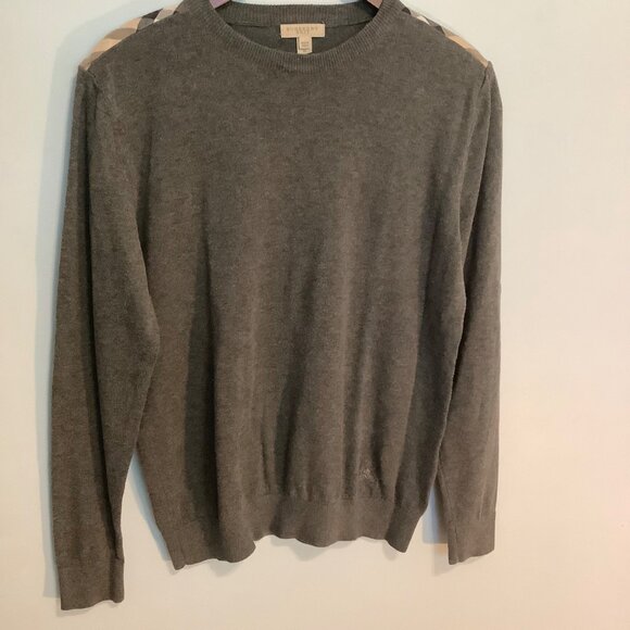 ✨ Burberry Brit Women’s Top – Size M – Gray w/ Shoulder Details – Soft + Chic - Picture 2 of 13